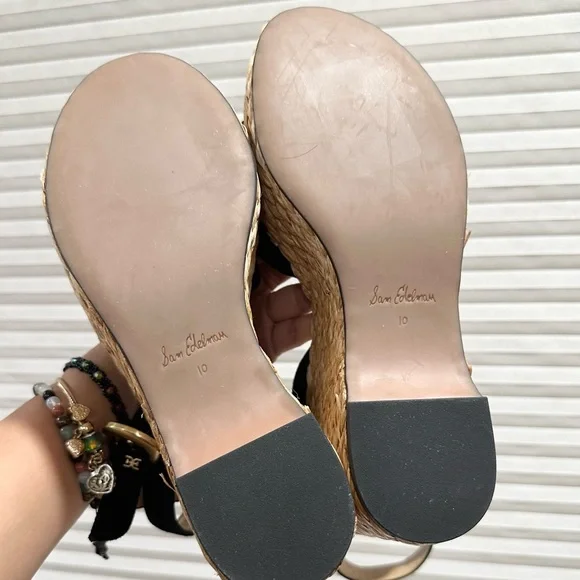 🌸SAM EDELMAN 🌸 April Platform Wedge Espadrille Sandal Size: 10 - Picture 12 of 12